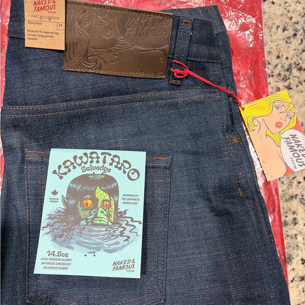 Naked & Famous Denim Kawataro Easy Guy Size 34